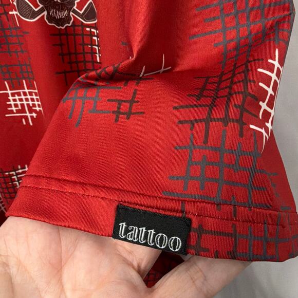 Tattoo Golf Polo Mens 2XL GTX Collection Red Skull Logo Performance - Picture 6 of 9